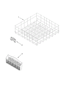 Lower Rack Parts parts for Amana Dishwasher ADB1300AFS0 from AppliancePartsPros.com