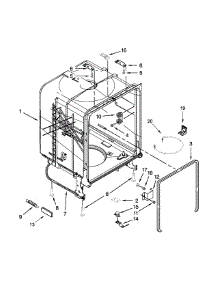Tub And Frame Parts parts for Amana Dishwasher ADB1300AFS1 from AppliancePartsPros.com