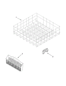 Lower Rack Parts parts for Amana Dishwasher ADB1300AFS1 from AppliancePartsPros.com