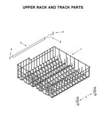 Upper Rack And Track Parts parts for Amana Dishwasher ADB1400AGB0 from AppliancePartsPros.com