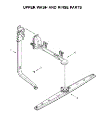 Upper Wash And Rinse Parts parts for Amana Dishwasher ADB1400AGS0 from AppliancePartsPros.com