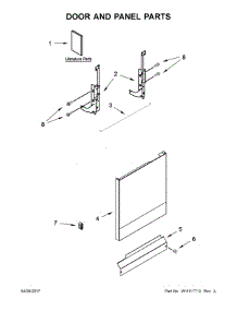 Door And Panel Parts parts for Amana Dishwasher ADB1400AGS1 from AppliancePartsPros.com