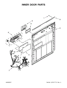 Inner Door Parts parts for Amana Dishwasher ADB1400AGS1 from AppliancePartsPros.com