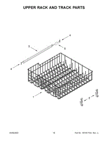 Upper Rack And Track Parts parts for Amana Dishwasher ADB1400AGS2 from AppliancePartsPros.com