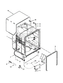 Tub And Frame Parts parts for Amana Dishwasher ADB1500ADB1 from AppliancePartsPros.com