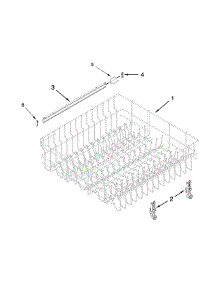 Upper Rack And Track Parts parts for Amana Dishwasher ADB1500ADS1 from AppliancePartsPros.com