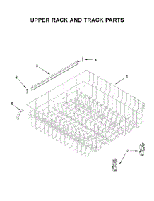 Upper Rack And Track Parts parts for Amana Dishwasher ADB1500ADS3 from AppliancePartsPros.com