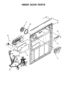 Inner Door Parts parts for Amana Dishwasher ADB1500ADS4 from AppliancePartsPros.com