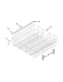 Upper Rack And Track Parts parts for Amana Dishwasher ADB1500ADW2 from AppliancePartsPros.com