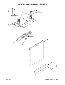 Door And Panel Parts parts for Amana Dishwasher ADB1700ADB4 from AppliancePartsPros.com