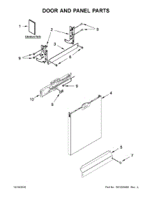 Door And Panel Parts parts for Amana Dishwasher ADB1700ADS3 from AppliancePartsPros.com