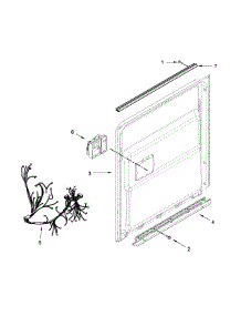 Inner Door Parts parts for Amana Dishwasher ADB1700ADW2 from AppliancePartsPros.com
