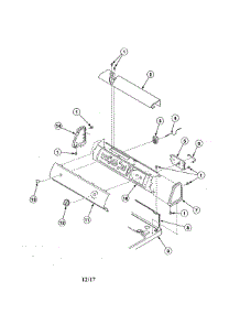 Control Panel & Controls - Rear Control parts for Speed Queen Dryer ADE3SRGS173TW01 from AppliancePartsPros.com