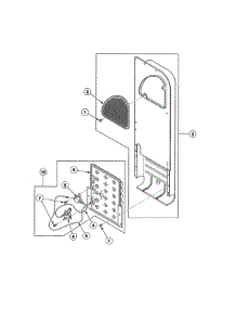 Heater Duct / Element - Electric Models parts for Speed Queen Dryer ADE3SRGS173TW01 from AppliancePartsPros.com