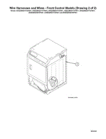 Wire Harness / Wires - Front Control Models parts for Speed Queen Dryer ADEE9BGS173TW01 from AppliancePartsPros.com