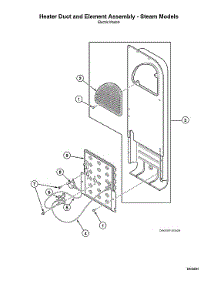 Heater Duct / Element Assy - Steam Models parts for Speed Queen Dryer ADEE9BSS175TN01-START-S#2001000001 from AppliancePartsPros.com