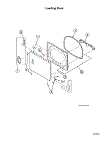 Loading Door parts for Speed Queen Dryer ADEE9RGS175TW01-START-S#2001000001 from AppliancePartsPros.com