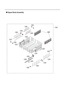 Upper Rack Assy parts for Lg Dishwasher ADFD5448AT/00 from AppliancePartsPros.com