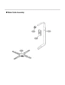 Water Guide Assy parts for Lg Dishwasher ADFD5448AT/00 from AppliancePartsPros.com