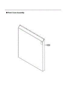 Front Cover Assy parts for Lg Dishwasher ADFD5448AT/00 from AppliancePartsPros.com