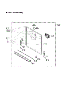 Door Liner Assy parts for Lg Dishwasher ADFD5448AT/00 from AppliancePartsPros.com