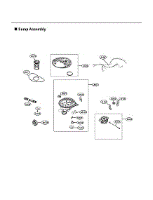 Sump Assy parts for Lg Dishwasher ADFD5448AT/00 from AppliancePartsPros.com