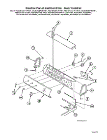 Control Panel / Rear Controls parts for Speed Queen Dryer ADG3LRGS111TW01 from AppliancePartsPros.com