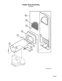 Heater Duct Assy parts for Speed Queen Dryer ADG3LRGS111TW01 from AppliancePartsPros.com