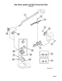 Gas Valve / Igniter / Gas Conversion Kits parts for Speed Queen Dryer ADG3LRGS111TW01 from AppliancePartsPros.com
