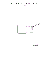Burner Orifice Spuds - For Higher Elevations parts for Speed Queen Dryer ADG3LRGS111TW01 from AppliancePartsPros.com