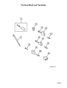 Terminal Block / Terminals parts for Speed Queen Dryer ADG3LRGS111TW01 from AppliancePartsPros.com