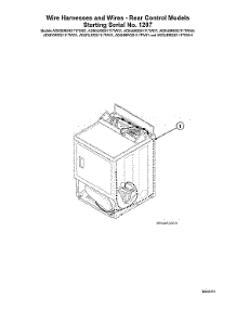 Wire Harnesses / Wires-Rear Control Models Start Serial #1207 parts for Speed Queen Dryer ADG3LRGS111TW01 from AppliancePartsPros.com