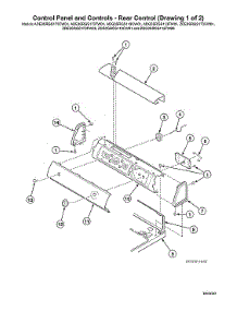 Control Panel / Rear Control parts for Speed Queen Dryer ADG3SRGS113TW01 from AppliancePartsPros.com