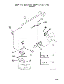 Gas Valve / Igniter / Gas Conversion Kits parts for Speed Queen Dryer ADG3SRGS113TW01 from AppliancePartsPros.com