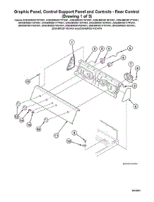 Graphic Panel / Control Support Panel / Rear Controls parts for Speed Queen Dryer ADG3SRGS115TW01-START-S#2001000001 from AppliancePartsPros.com
