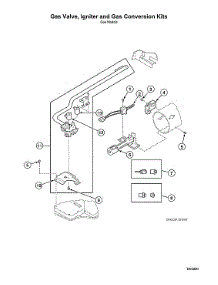 Gas Valve / Igniter / Gas Conversion Kits parts for Speed Queen Dryer ADG4BRGS116TW01-START-S#2001000001 from AppliancePartsPros.com