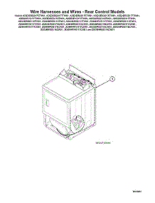 Wire Harnesses / Wires - Rear Control Models parts for Speed Queen Dryer ADG4BRGS117TW01-START-S#2001000001 from AppliancePartsPros.com