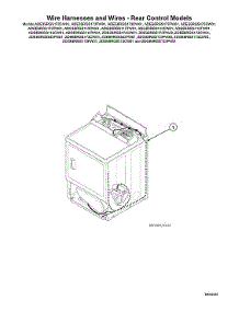 Wire Harnesses / Wires - Rear Control Models parts for Speed Queen Dryer ADGE8RGS113TW01 from AppliancePartsPros.com