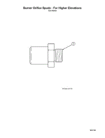 Burner Orifice Spuds - For Higher Elevations parts for Speed Queen Dryer ADGE9BGS115TW01-THRU-S#1912999999 from AppliancePartsPros.com