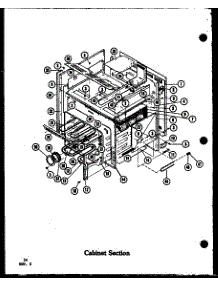 Cabinet Assembly (Adm-1B / P85548-2S) (Adm-1B / P85548-3S) (Adm-1B / P85548-4S) parts for Amana Electric Range ADM-1B-P85548-2S from AppliancePartsPros.com