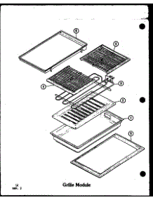 Grille Module (Cc-6 / P27271-6S) (Cc-6 / P27271-11S) parts for Amana Electric Range ADM-1B-P85548-4S from AppliancePartsPros.com