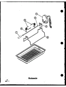 Rotisserie (Cc-5 / P27271-5S) (Cc-5 / P27271-10S) parts for Amana Electric Range ADM-1B-P85548-4S from AppliancePartsPros.com