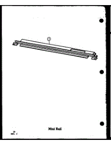 Mini Rail (Adm-1B / P85548-2S) (Adm-1B / P85548-3S) (Adm-1B / P85548-4S) parts for Amana Electric Range ADM-1B-P85548-4S from AppliancePartsPros.com