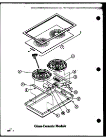 Glass-Ceramic Module (Cc-2 / P27271-2S) (Cc-2 / P27271-8S) parts for Amana Electric Range ADM-1B/P85548-3S from AppliancePartsPros.com