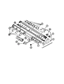 Control Panel Section parts for Amana Electric Range ADM1C-P8592803S from AppliancePartsPros.com