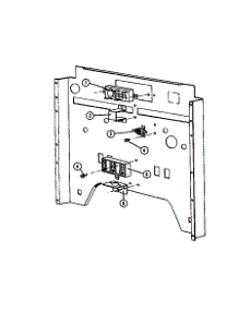 Range-Back Panel parts for Amana Electric Range ADM1C-P8592803S from AppliancePartsPros.com