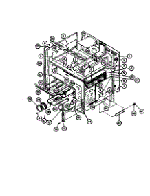 Cabinet Section parts for Amana Electric Range ADMIC-P8554805S from AppliancePartsPros.com