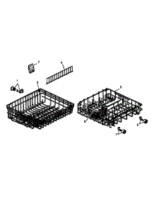 Rack Assembly parts for Amana Dishwasher ADS550C/P1188324W from AppliancePartsPros.com
