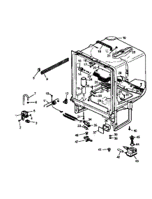 Tub Assembly parts for Amana Dishwasher ADU3000CB-P1199008W from AppliancePartsPros.com
