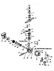 Water Distribution Components parts for Amana Dishwasher ADU5000C-P1188314W from AppliancePartsPros.com